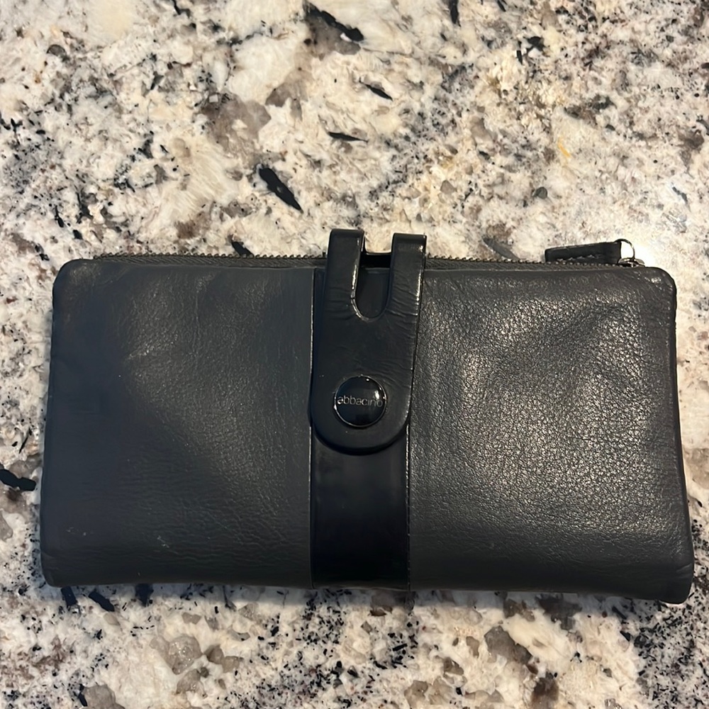 Abbacino soft leather two tone black and grey wallet.Excellent condition.